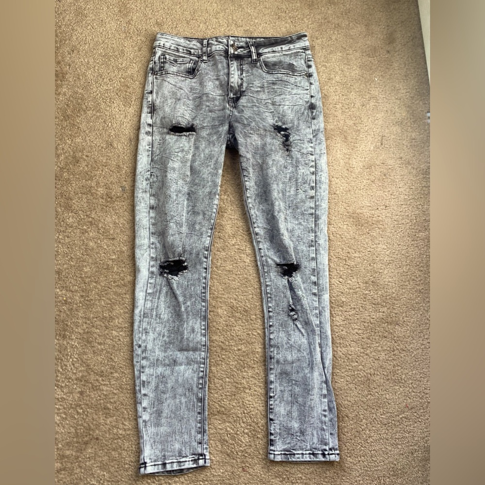 Men’s Skinny black and grey jeans size 30-30
